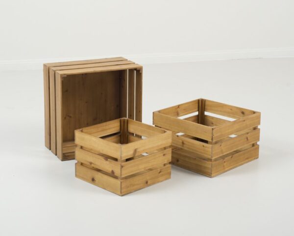 Square Crates - Set of Three