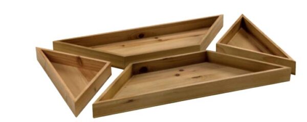 4 Piece Rectangle Tray