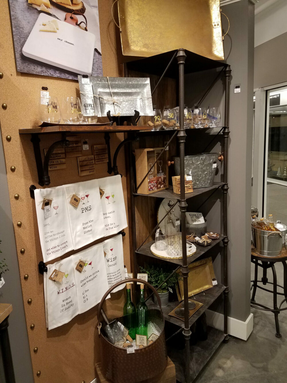 Metal Shelf w/ Wood Backing