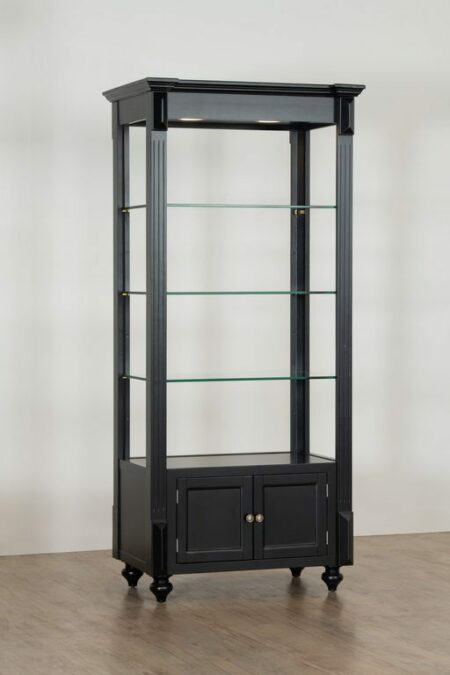 2111A-BLK  Small Etagere with Storage