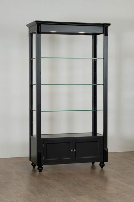 2111B-BLK Large Etagere with Storage
