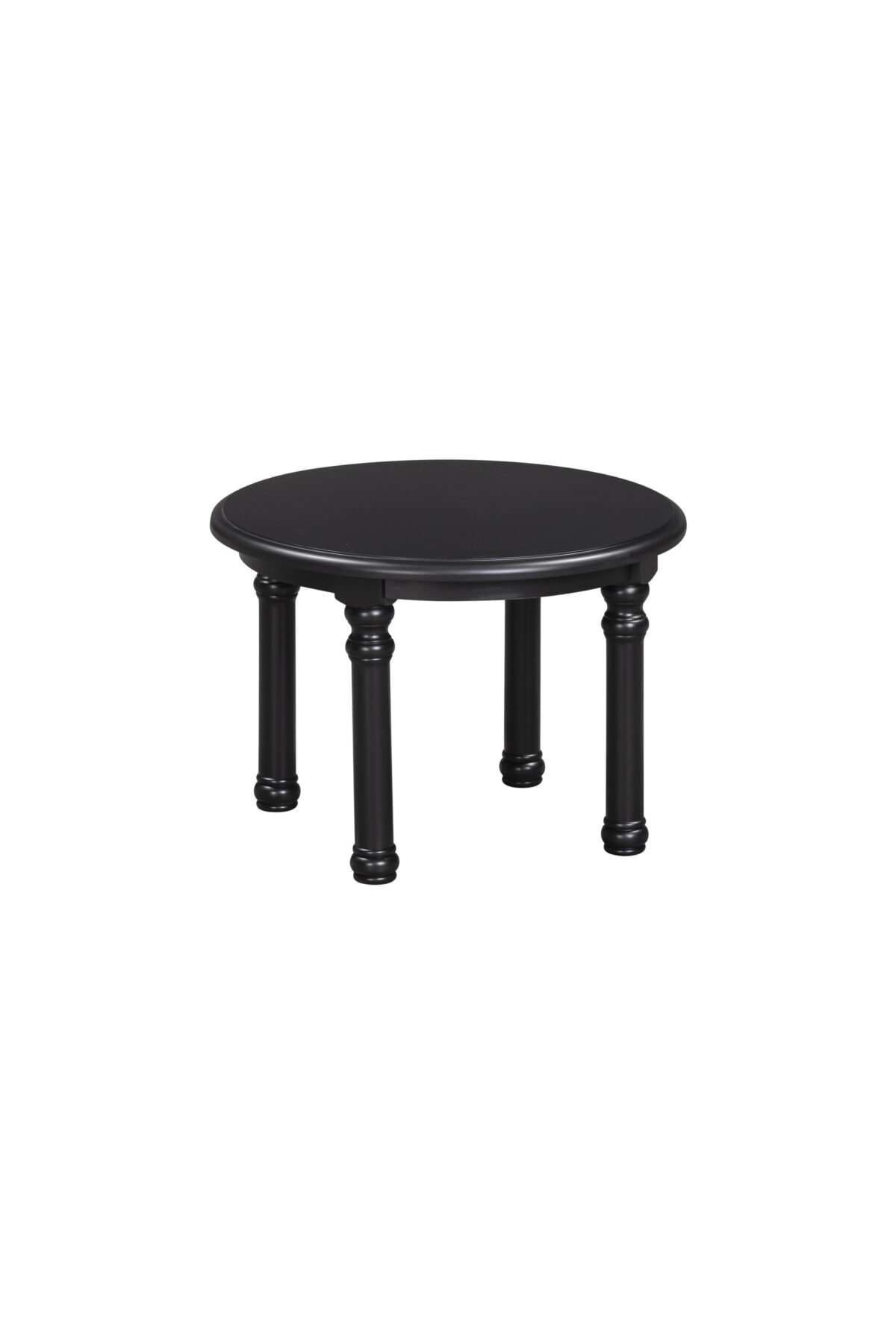2417RS-BLK Round Drapers Table Small